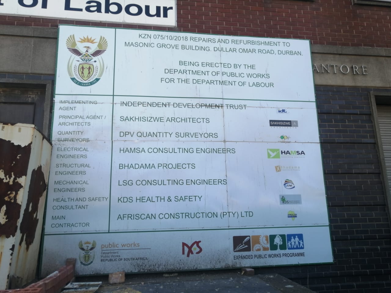 Project dept of labour offices masonic grove l2b